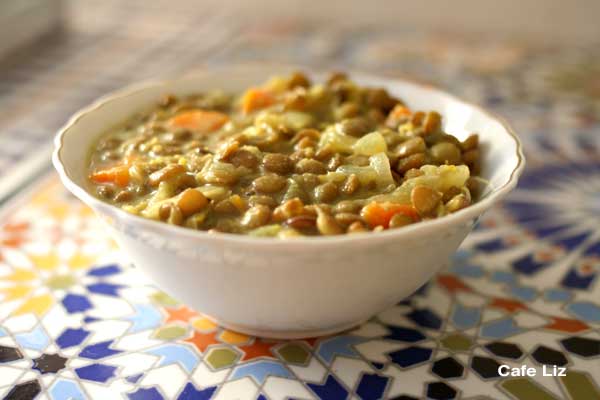 Crème de lentilles curry coco