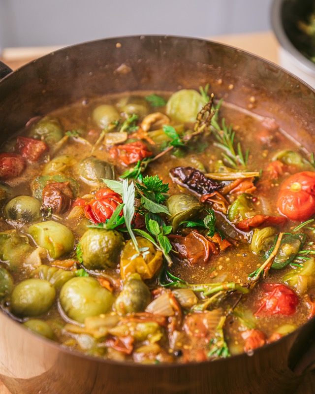 Ketchup de tomates vertes