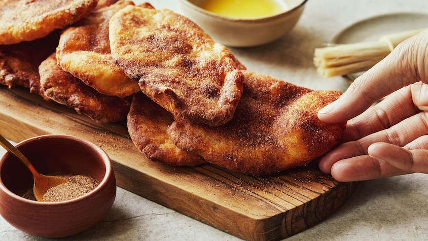 Mini queues de castor maison à la friteuse à air