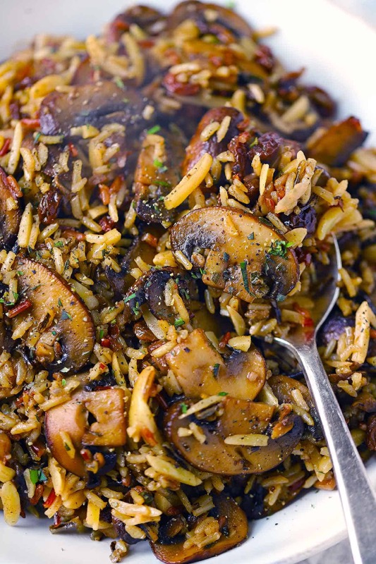 Riz Pilaf aux champignons et riz sauvage