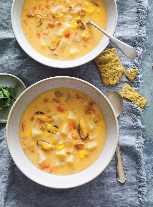 Chaudrée de moules et de topinambours