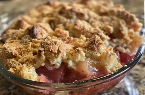 Metis Rhubarb Cobbler