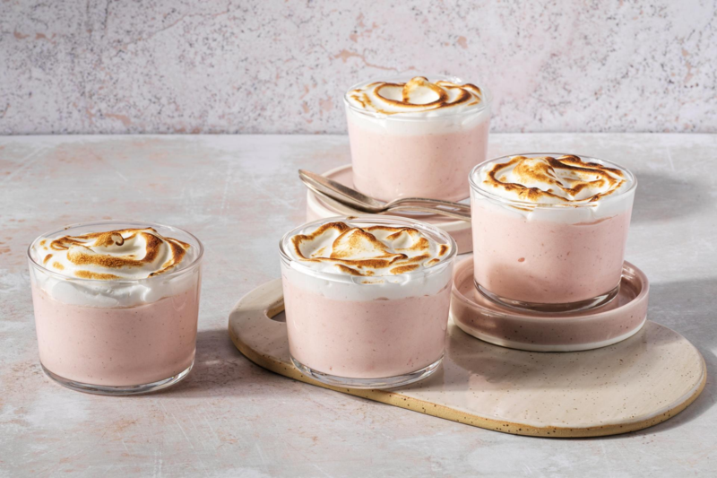 Mousse à la rhubarbe