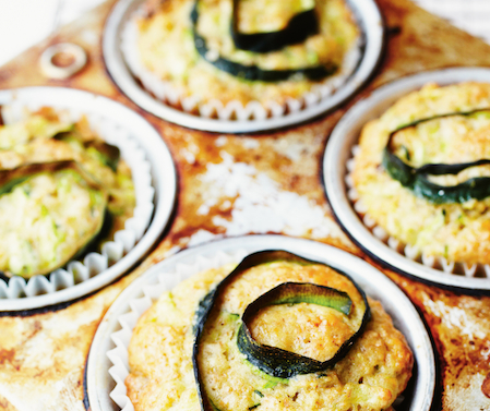 Muffins aux courgettes et aux noix
