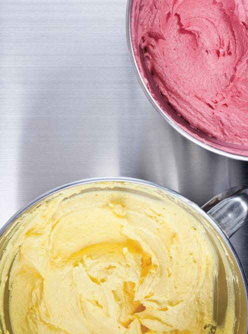 Glaçage aux framboises ou à la mangue