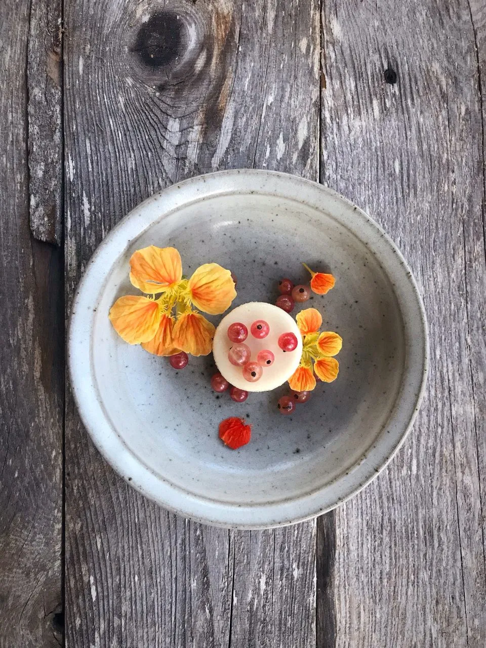 Crème glacée à l’achillée millefeuille et à la mélisse