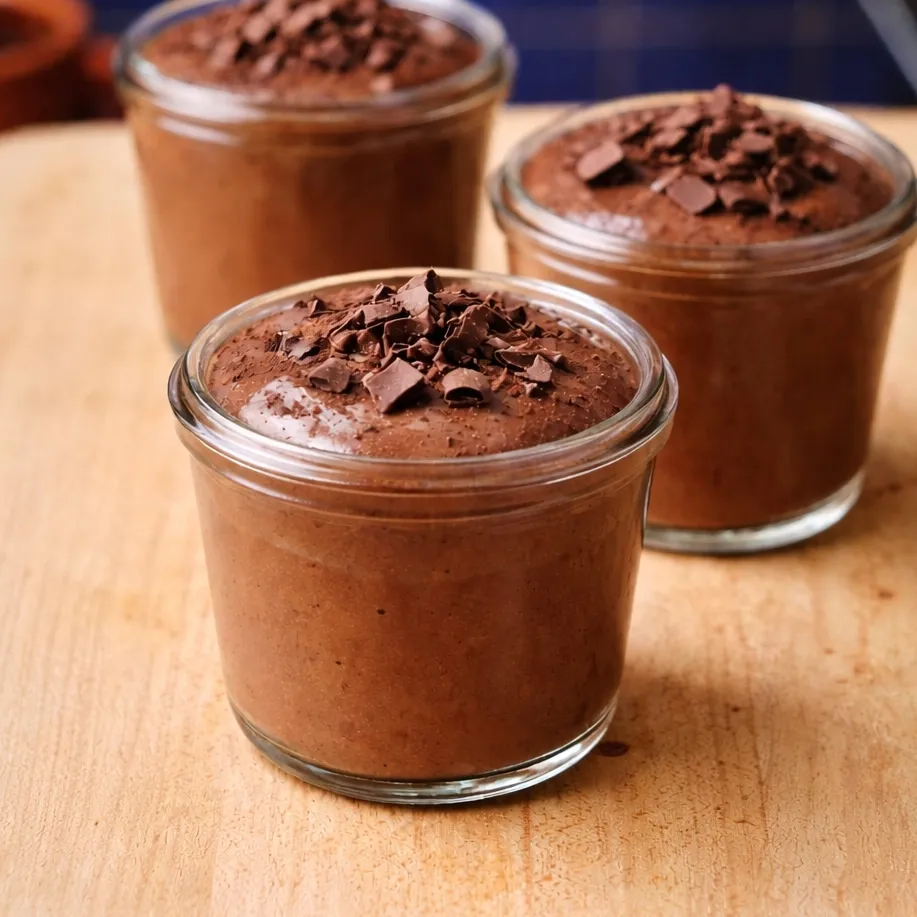 Mousse au chocolat protéinée au fromage cottage