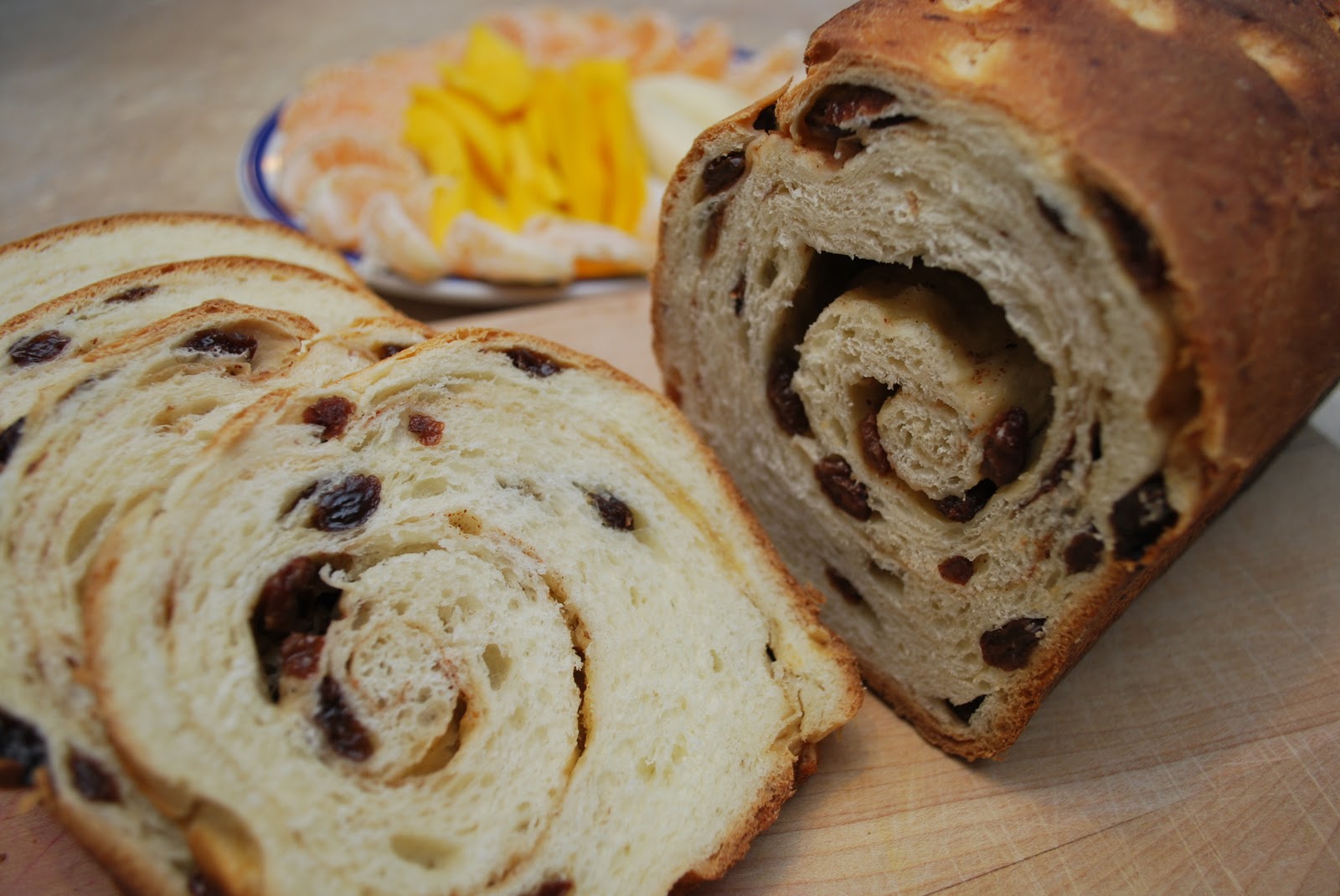 Pouding au pain dans les voiles - Pain chocolat canneberges