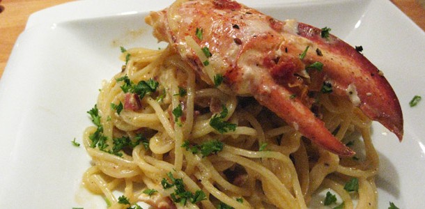 Spaghetti homard-lobster