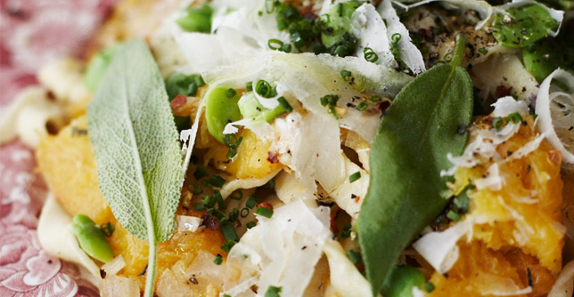 Tagliatelles à la courge - Recette amérindienne