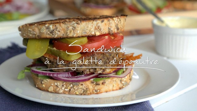 Sandwich à la galette d’épeautre
