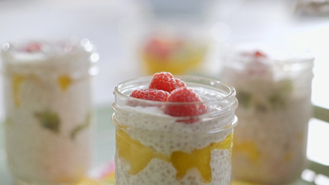 Pouding étagé au chia