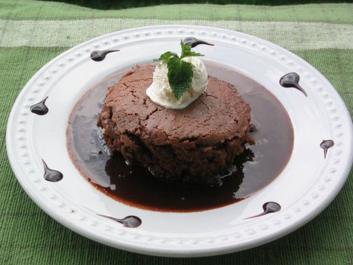 Gâteau renversé au chocolat