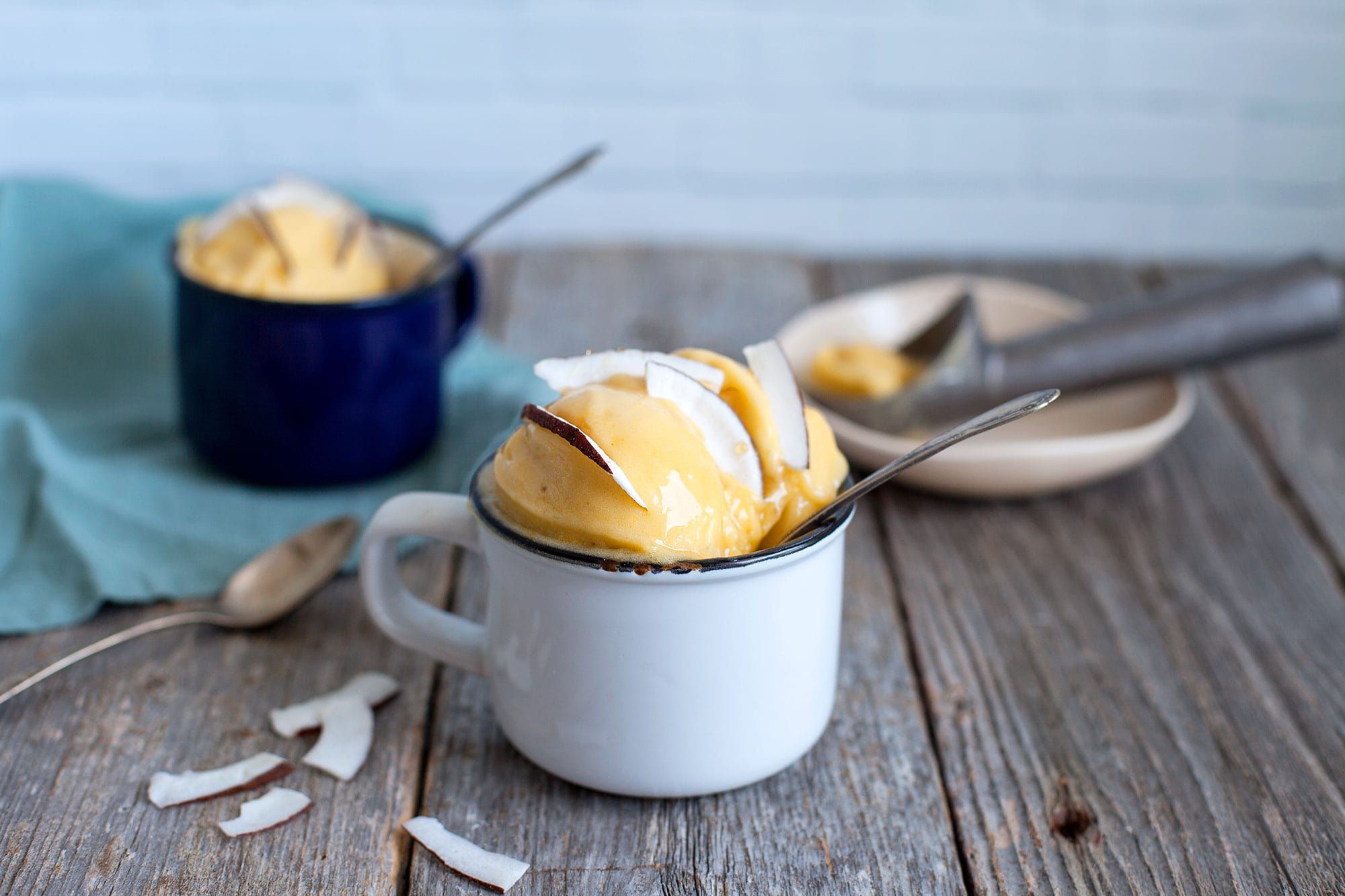 Crème glacée fraise banane