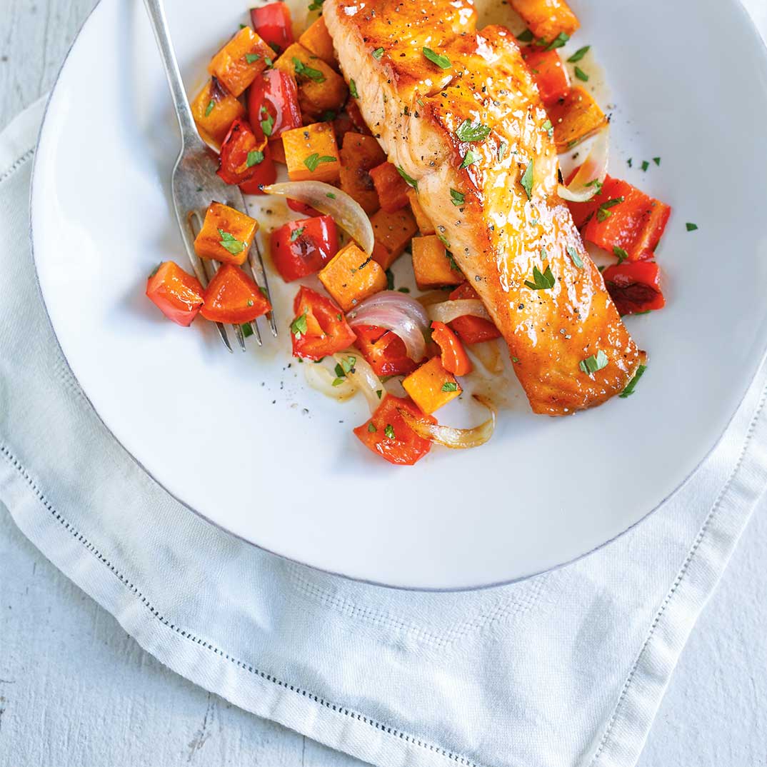 Saumon au chutney à la mangue