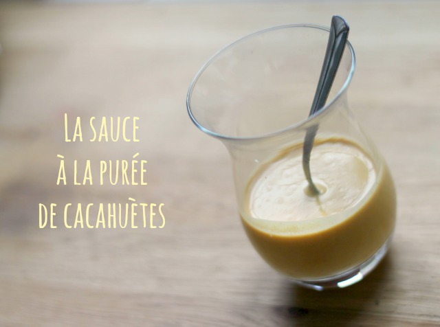 La sauce à la purée de cacahuètes