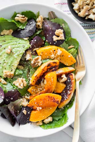 Salade de courge chaude à la vitamine