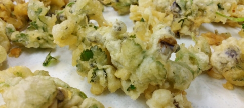 Lierre terrestre en tempura