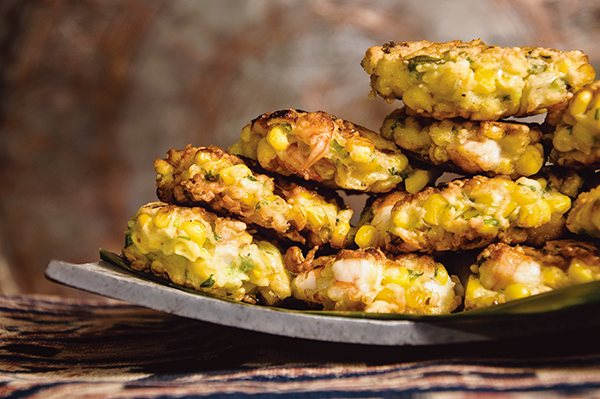 Beignets de crevettes et maïs - Perkedel Jagung