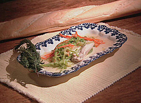 Poulet en papillotes et julienne de légumes