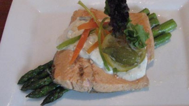 Truite marinées à la sauce aux oeufs