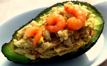 Avocat farci au crabe