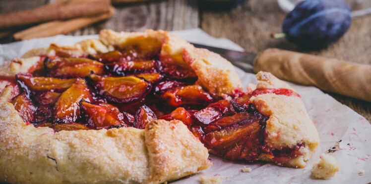 Tarte aux prunes rapide