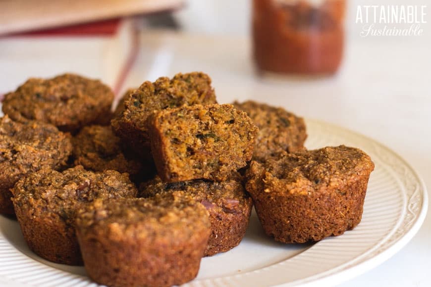 Muffins végétaliens à la patate douce pour un petit-déjeuner sain