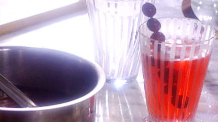 cocktail de canneberges épicé